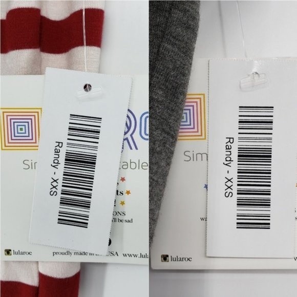 LuLaRoe Randy Raglan Baseball Tee Bundle XXS NWT - Picture 7 of 7